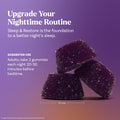 Natrol Sleep & Restore Magnesium Glycinate Blend Gummies, Cherry, 60 Count | Melatonin-Free, Nightitme Sleep-Aid for Adults, Calm Magnesium Glycinate with GABA, Botanical Blend, 100% Drug-Free