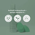 EcoTools Makeup Brush Cleanser + Sponge Shampoo, Fragrance-Free, 8 Fl Oz