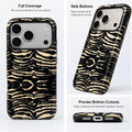 Compatible with iPhone 18 Pro Case,Animal Stylish Zebra Tiger Print Pattern Retro Phone Case Shockproof Double-Layer Drop-Resistant Protection,Zebra, for iPhone 18 Pro