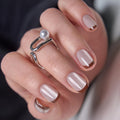 CurvLife Short Square Halloween Glow-in-the-Dark Press On Nails