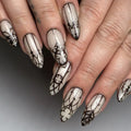 Halloween Press on Nails Almond Medium Fake Nails Black White Gradient Glue on Nail Goth False Nails with Bat Spider Web Designs Glossy Reusable Stick on Nail for Women Girls 24Pcs