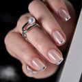CurvLife Short Square Halloween Glow-in-the-Dark Press On Nails