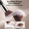 BEAKEY Makeup Brushes Set, Professional Foundation Eyeshadow Concealer Blush Powder Bronzer Applicator, 2 Blender Sponge with Beauty Paper Case