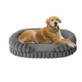BALANCE Cat Beds for Indoor Cats, Washable Round Cat Bed, Cute Kitten Bed with Anti-Slip Bottom for Kitty and Puppy, 18 Inches, Goat