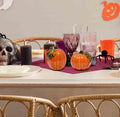 Halloween Pumpkin Salt & Pepper Shaker Set of 2 Ceramic Orange Pumpkins