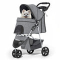 MoNiBloom Pet Stroller for Small/Medium Dogs and Cats up to 33 lbs, Pink