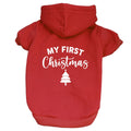 My First Christmas Dog Tee Shirt | Sleeveless Breeds | Christmas | Holiday Season | Winter Wonderland | Gift |Green, X-Small 145