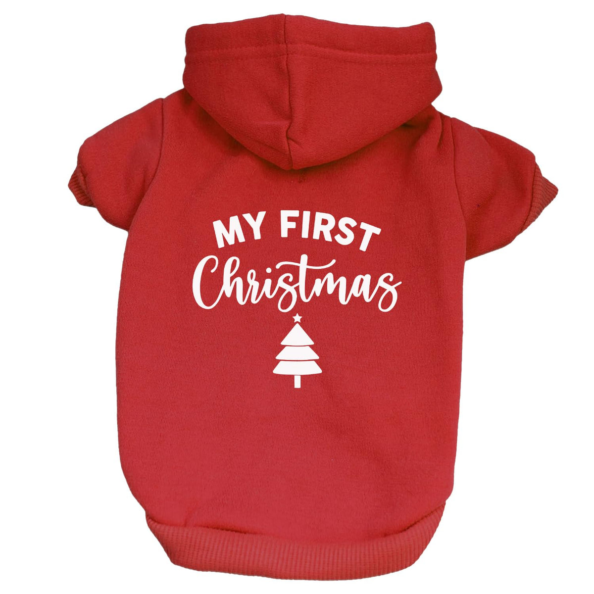 My First Christmas Dog Tee Shirt | Sleeveless Breeds | Christmas | Holiday Season | Winter Wonderland | Gift |Green, X-Small 145