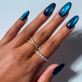 Glamnetic Halloween Press On Nails, Short Almond Glossy, Ghost Besties