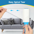 Swihauk 600 Sheets Extra Sticky Lint Rollers for Pet Hair | Easy Spiral Tear Lint Roller for Clothes with Ergonomic Handle, Multipurpose Lint Remover for Furniture, Carpet, Car Seat