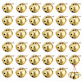 Zhengmy 16 Pcs Large Christmas Jingle Star Bell Xmas Ornament, Gold