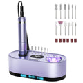 JOSGLOI 40000RPM Electric Nail File Drill Professional Kit, Drill Machine with LCD Display, Manicure Pedicure Polishing Acrylic Gel Nail Grinder for Salon, Home Use