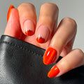 Glamnetic Halloween Press On Nails, Short Almond Glossy, Ghost Besties
