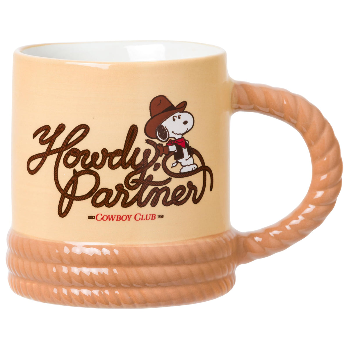 Silver Buffalo Peanuts Snoopy Fall Leaf, Wide Rim Ceramic Mug, 16oz