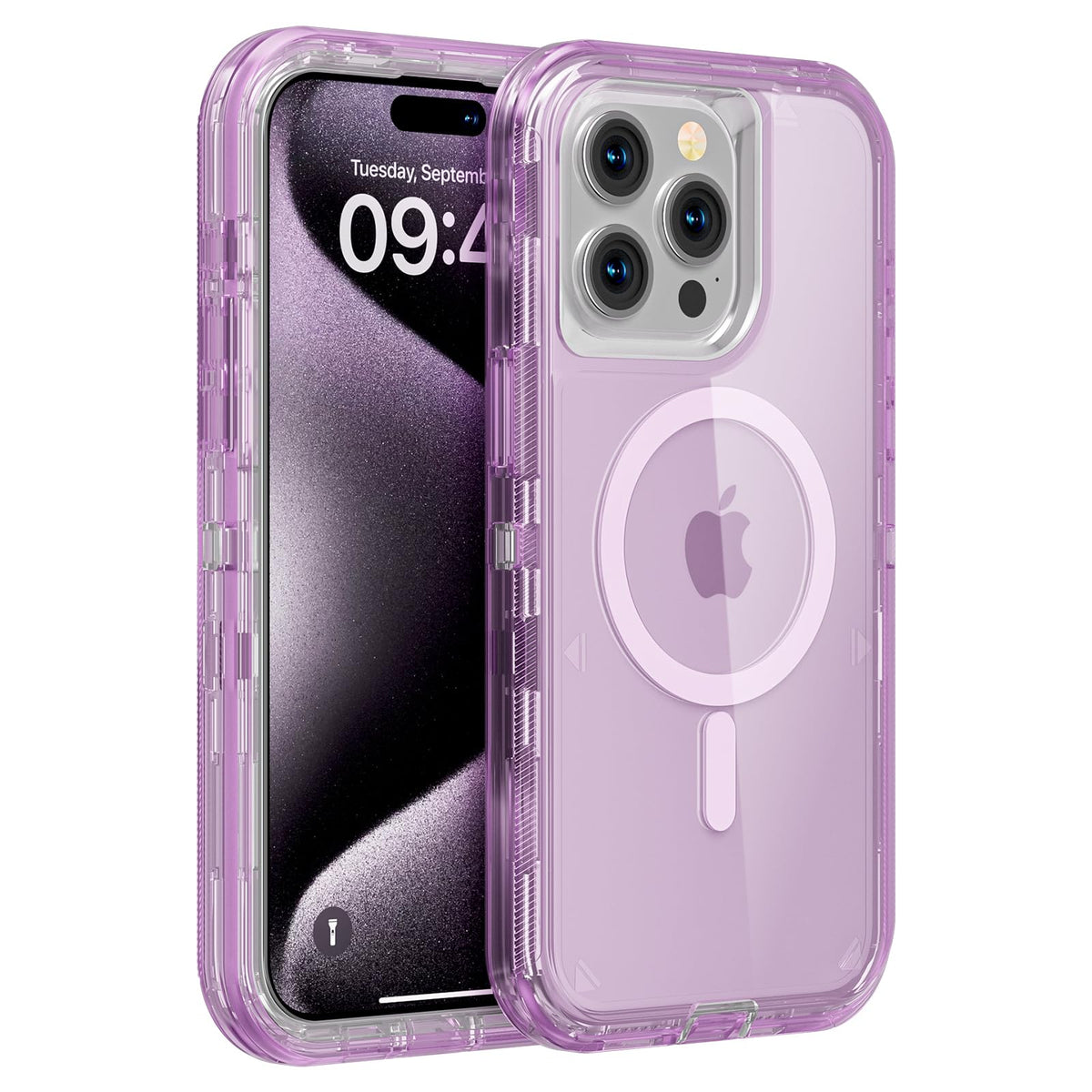 Follaroma Magnetic for iPhone 16 Plus Case, Heavy Duty Phone Cases, Clear