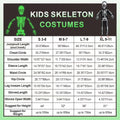 Sincere Party Kids Skeleton Costume Glow in the Dark Skeletons Halloween Skeleton Costumes for Boys and Girls