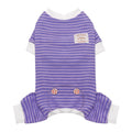 KYEESE Striped Dog Pajamas for Medium Large Dog Stretchy Onesie Daily Wear