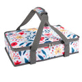 Round Insulated Double Casserole Carrier for Hot or Cold Food with Handle,Pie Carrier Bag,Insulated Lunch Bag for Travel Picnic Cookouts,Fits Pioneer Woman Kitchen Stuff and 12.5" Pie Pan