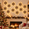LED Reindeer Wall Decorations,3D Wooden Christmas Lighting Decor