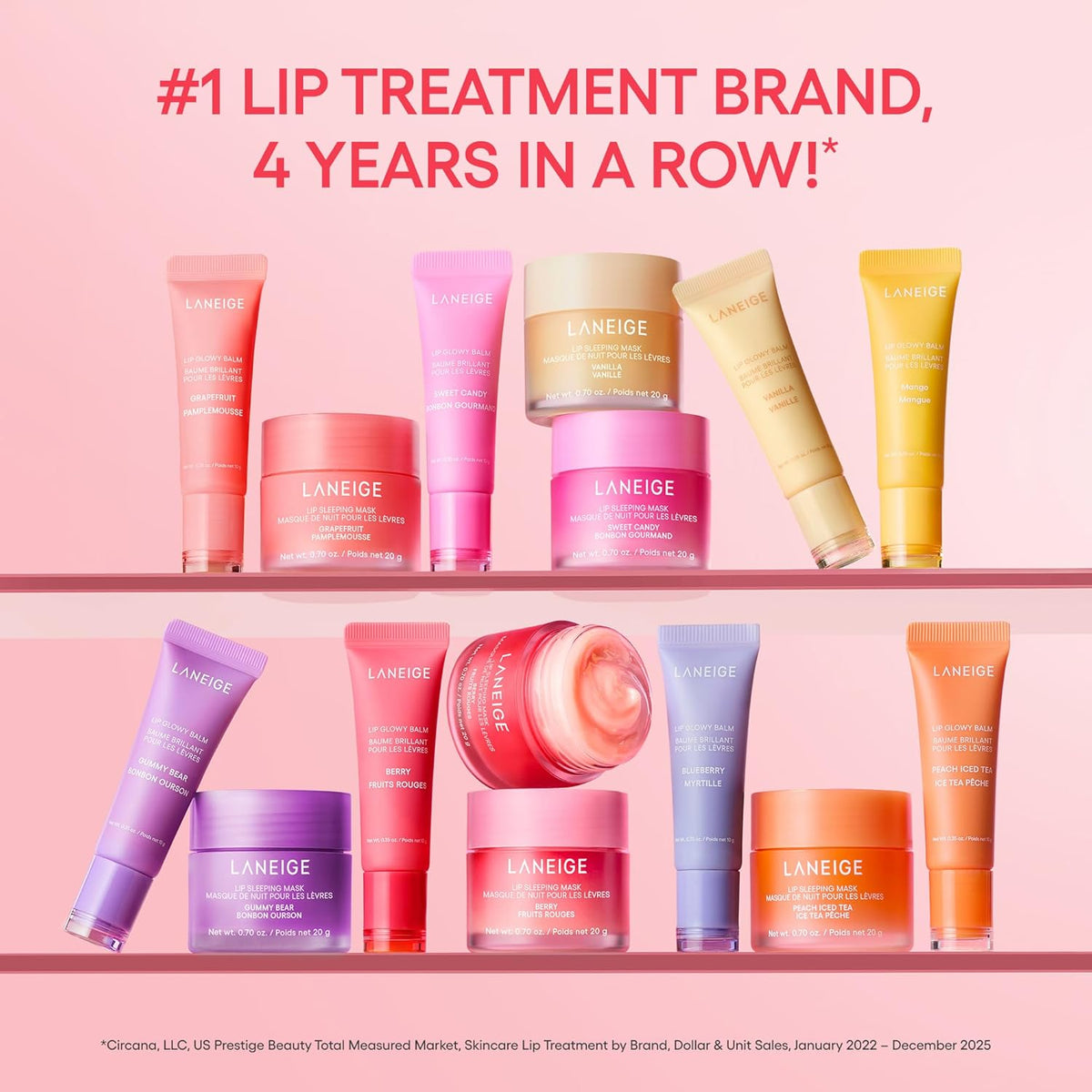 LANEIGE Lip Glowy Balm: Sheer Tinted Lip Moisturizer with Shea Butter, for Hydrating Shine & Soft Lips