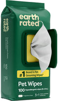 Earth Rated Dog Eye Wipes, Unscented, Removes Dirt & Discharge, 70ct | Vet-Developed, Hypoallergenic Pet Wipes for Dogs & Cats to Remove Dirt & Discharge, Fragrance Free