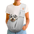 Tomkas Small Dog Sling Carrier - Classic Pocket & Classic Strap - Wrap Carrier - for 3-10 lbs Pets(Black)