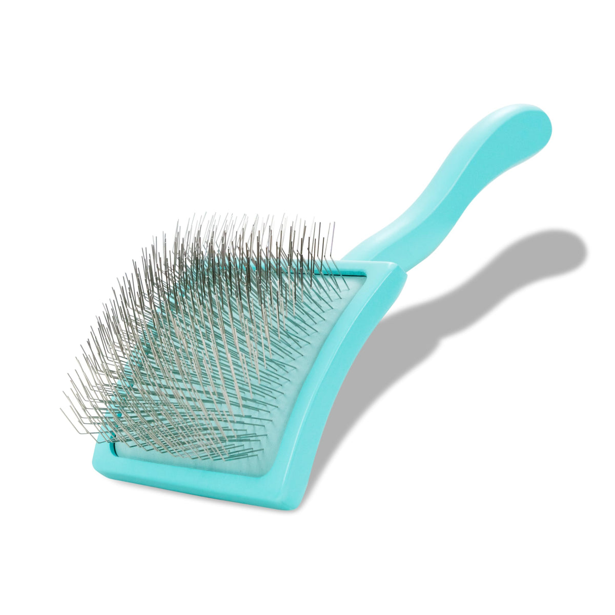 Chris Christensen Baby G Dog Slicker Brush for Dogs (Goldendoodles, Labradoodles, Poodles), Groom Like a Professional, Fluff Detangle Style, Saves Time Energy, Coral, Small