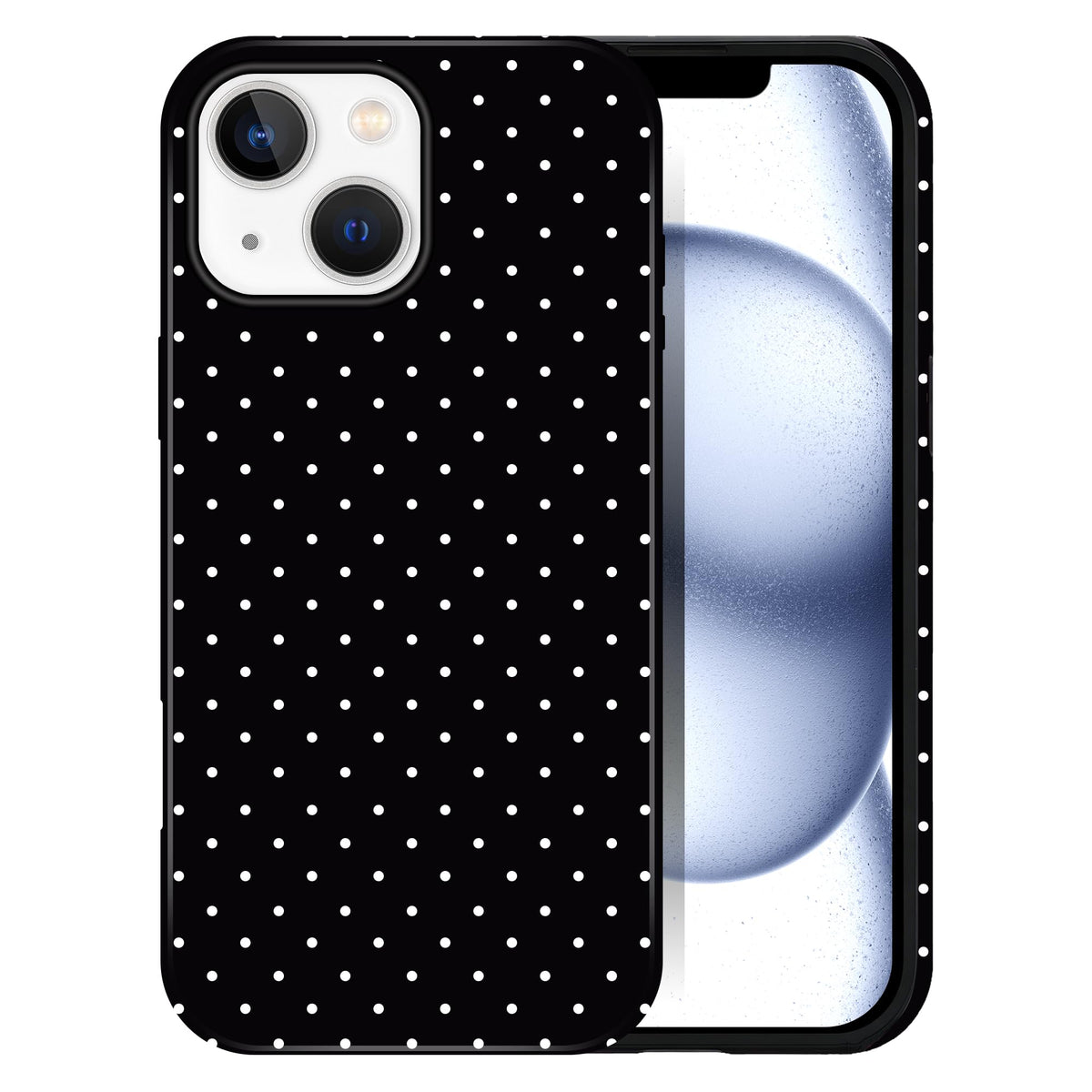 Polka Dot Pattern Phone Case for iPhone 13/14 6.1", Wine