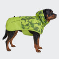 Spark Paws Dog Raincoat, Waterproof Windproof Rain Jacket, for Small Medium Large Extra Large Dogs, Reflective Breathable Full-Body Coverage Dry Suit - Neon White Navy Blue, 2XL