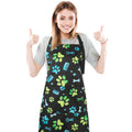 Dog Grooming Waterproof Apron with 2 Pockets, Cute Animals Puppy Dog Pets Apron