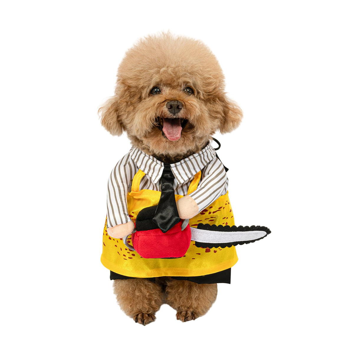 NACOCO Halloween Dog Doctor Costume - Pet Dentist Clothes Cat Funny Uniform Green Outfit Apparel Adjustable for Small Medium and Large Dogs(Green Dentist, S)