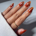 Glamnetic Halloween Press On Nails, Short Almond Glossy, Ghost Besties