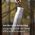 LARQ Twist Top — Reusable Insulated Stainless Steel Water Bottle, Metal Water Bottle for Men, Women, Kids, 100% Leakproof, BPA Free, No Straw — Travel, Gym, Office, School — 25 oz, Seaside Mint