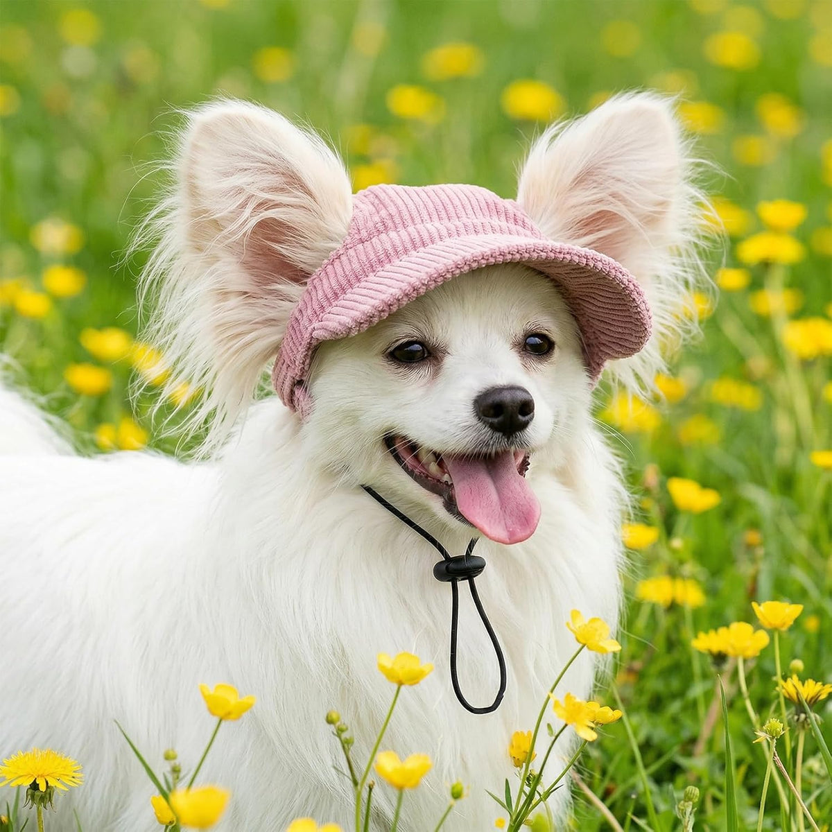Rbenxia Dog Sun Hat with Ear Holes Pet Summer Baseball Beach Visor Hat