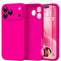 GolbinBox Magnetic for iPhone 16 Pro Max Case, Silicone Cover, Chalk Pink