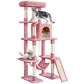 Yaheetech 63in Large Cat Tree for Heavy Cats up to 22lbs, Anti-Wobble Tower with Condo & Hammock, Space-Saving for Indoor Multi-Pet Households, Stops Furniture Scratching