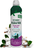 Vet’s Best Flea & Tick Home Spray for Cats – Plant-Based Flea and Tick Treatment with Cotton Spice Scent – Gentle Flea Mist for Indoor Use – Made in USA Natural Cat Flea Control – 32 oz