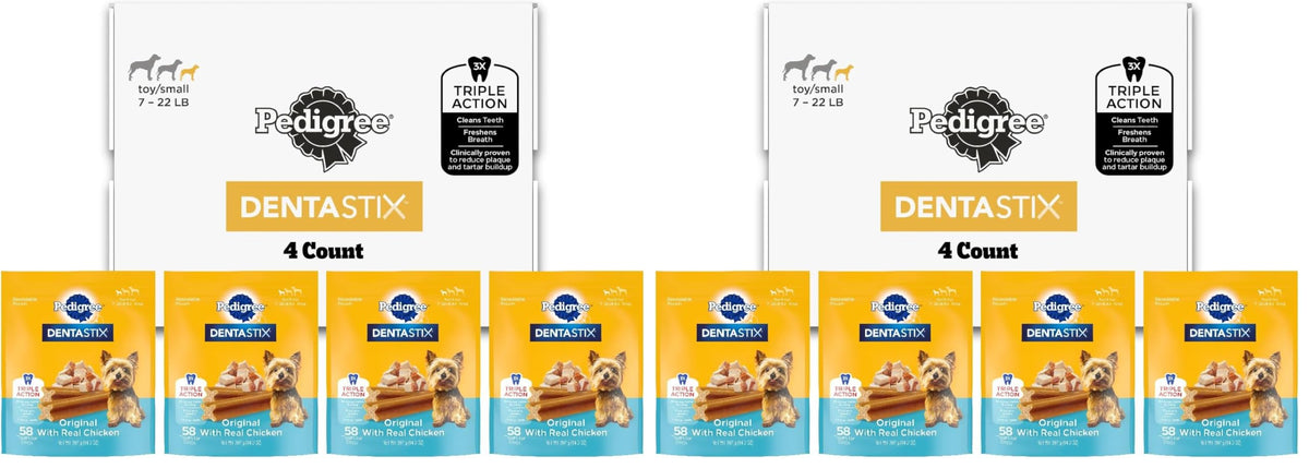 Pedigree Dentastix Dental Chews for Dogs, Small and Toy Breed Dog Treats, Fresh Flavor, 12.31 oz. Bag (51 Treats Total)