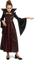 Spooktacular Creations Halloween Royal Vampire Costume Set for Girls Halloween Dress Up Party, Cosplay, Vampire-Themed Party