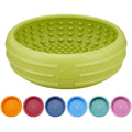 Dog Lick Bowl, Animire Freeze Lick Mat for Dogs, Non-Slip Slow Feeder Licking Bowl Enrichment Treat for Distraction Anxiety Relief, Food Grade Silicone, Dishwasher Safe(Dark Blue,S)