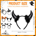 6 PCS Halloween Headbands for Women, Halloween Headpiece for Party Cosplay