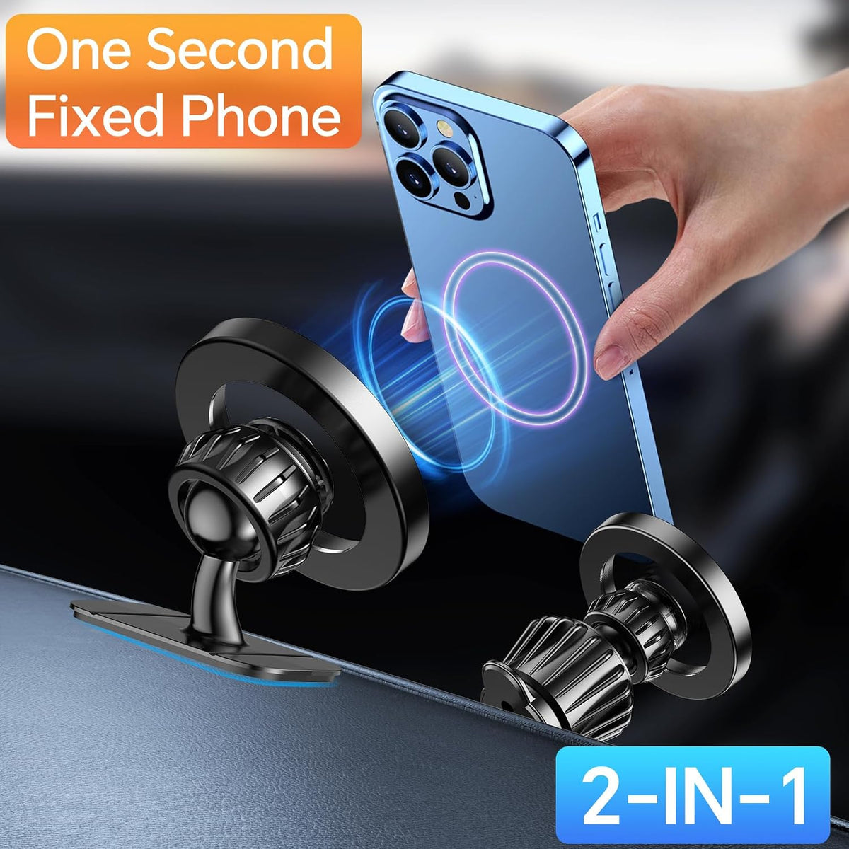 Kaistyle for Magsafe Car Mount【Strong Magnet】 Magnetic Phone Holder for Car Phone Holder Mount Dash Mounted Holders Phone Holders for Your Car Accessories for Women Men for iPhone 18 Pro Max 17 16 15