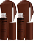 NYX PROFESSIONAL MAKEUP Butter Gloss, Non-Sticky Lip Gloss - Sugar Glass (Clear), Pack Of 3