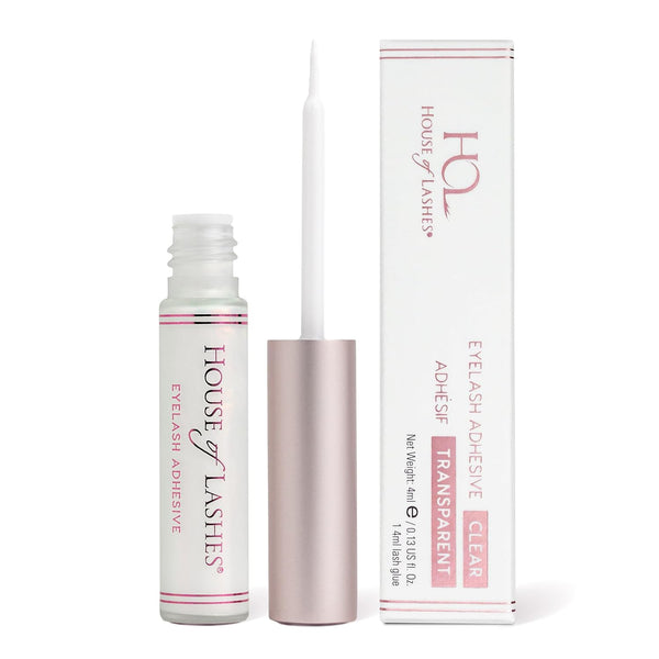 House of Lashes Eyelash Glue - Latex-Free formual for Sensitive Eyes - Effective for All Day Wear Clear Lash Glue for Strip Lashes, 2 Count