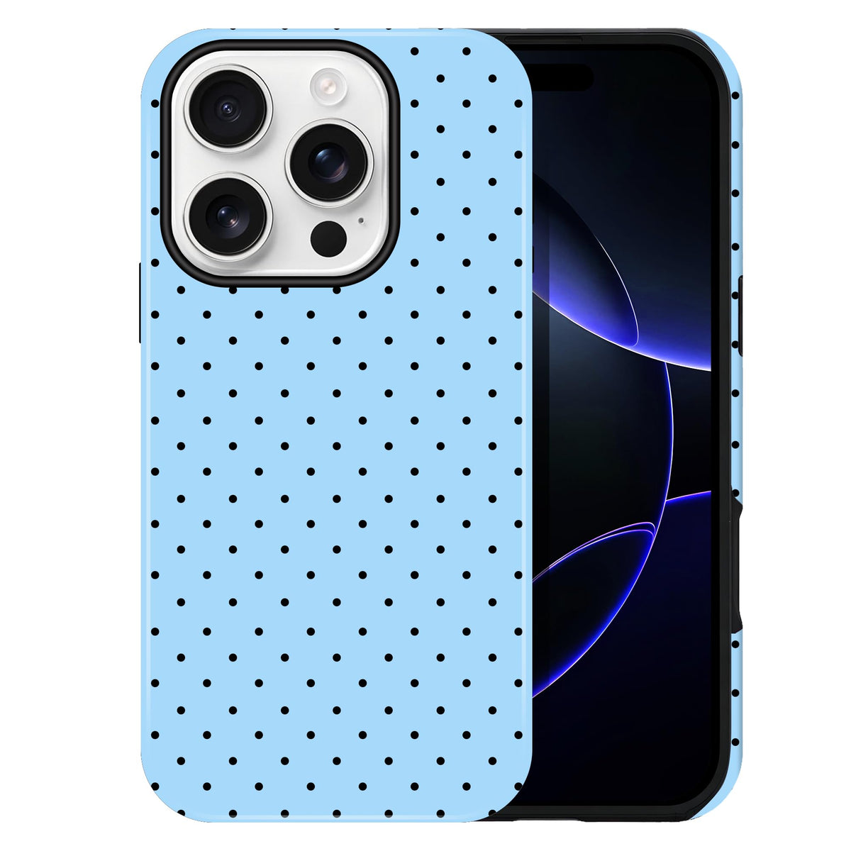 Polka Dot Pattern Phone Case for iPhone 13/14 6.1", Wine