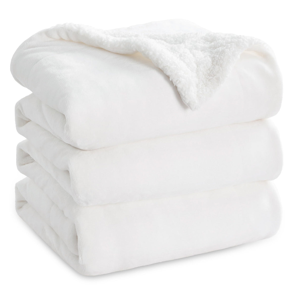 Bedsure GentleSoft Sherpa Fleece Throw Blanket for Couch, Non-Heated, Thick and Warm Throw for Women and Men, Soft Fuzzy Plush Weight Blanket for Winter, Navy, 50x60 Inches