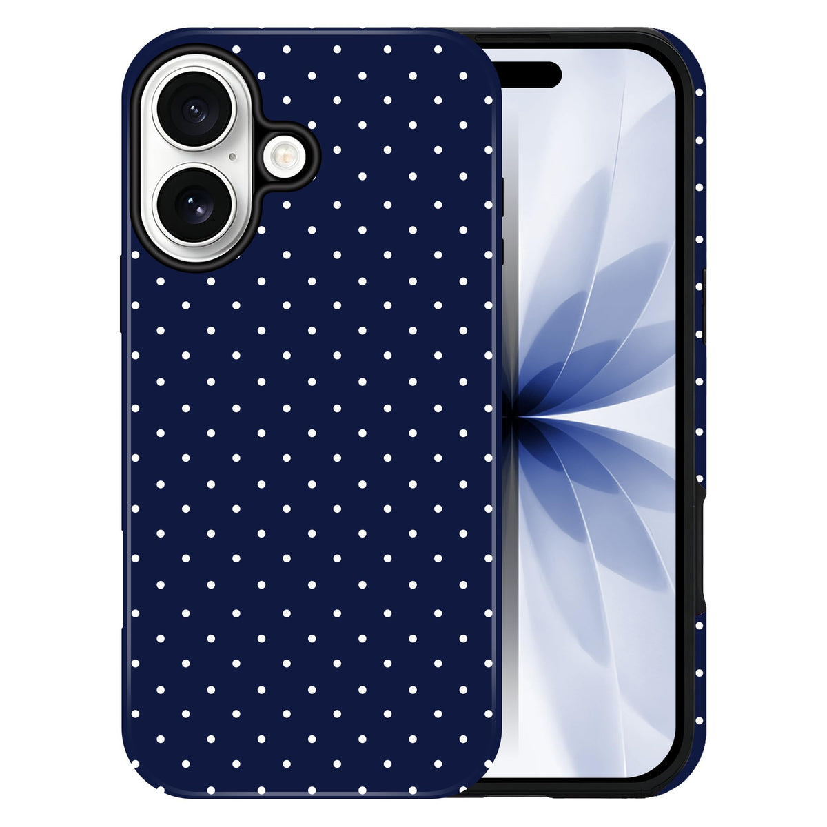 Polka Dot Pattern Phone Case for iPhone 13/14 6.1", Wine