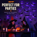 Spooky Glow 3D LED Bat Wall Decor, Hanging Bat for Halloween Decoration, 12