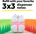 Post-it Note Dispenser, White Cat Design, 1 Dispenser, 1 Pad, 45 Sheets