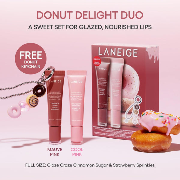 LANEIGE Glaze Craze Tinted Lip Serum: Hydrating Lip Serum for Glossy, Nourished Lips with Plumping Polypeptides
